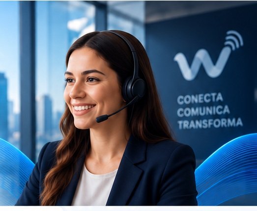 Especialista da Waves Telecom pronta para atender sua empresa